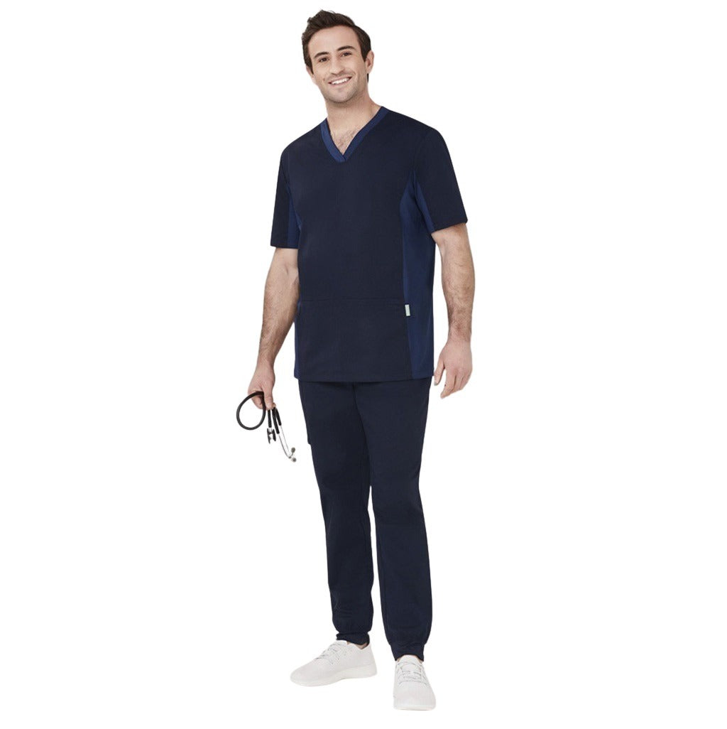 Biz Care CSP042ML Mens Riley Slim Leg Jogger Scrub Pant