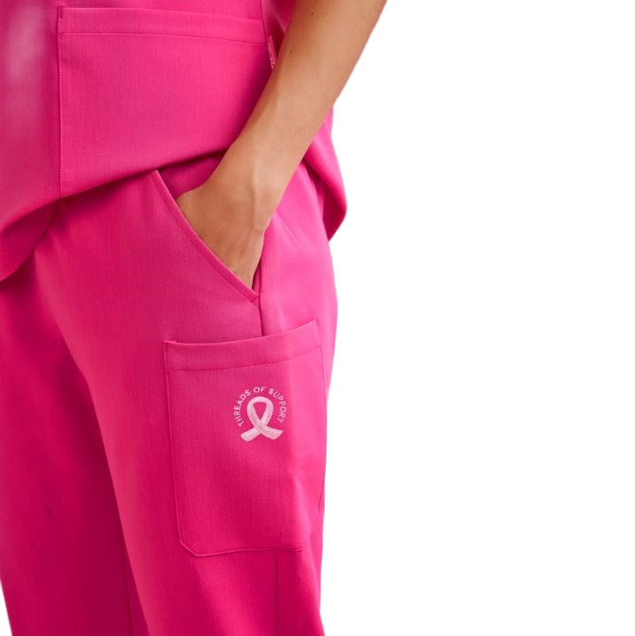 Biz Care CSP241LL Womens Pink Jogger Scrub Pant