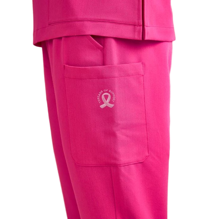 Biz Care CSP241LL Womens Pink Jogger Scrub Pant