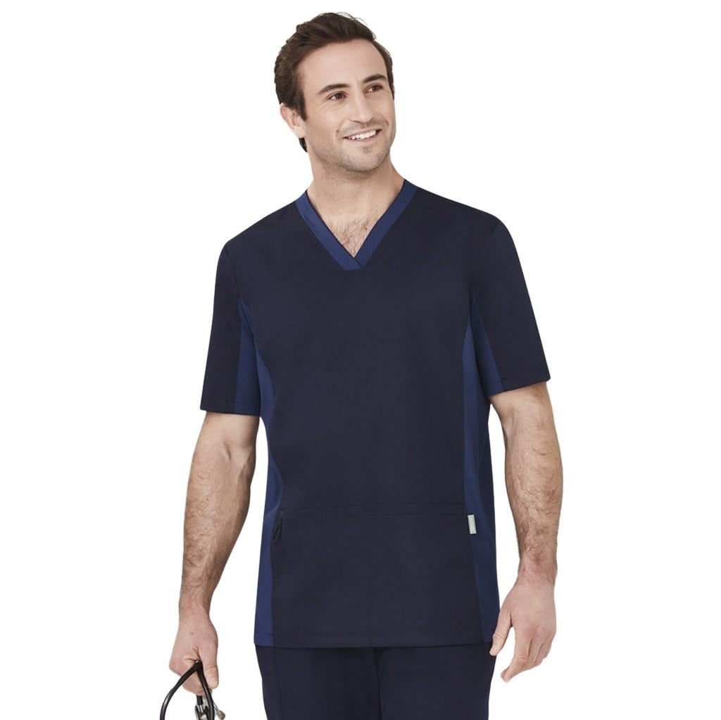 Biz Care CST043MS Mens Riley Stretch Scrub Top