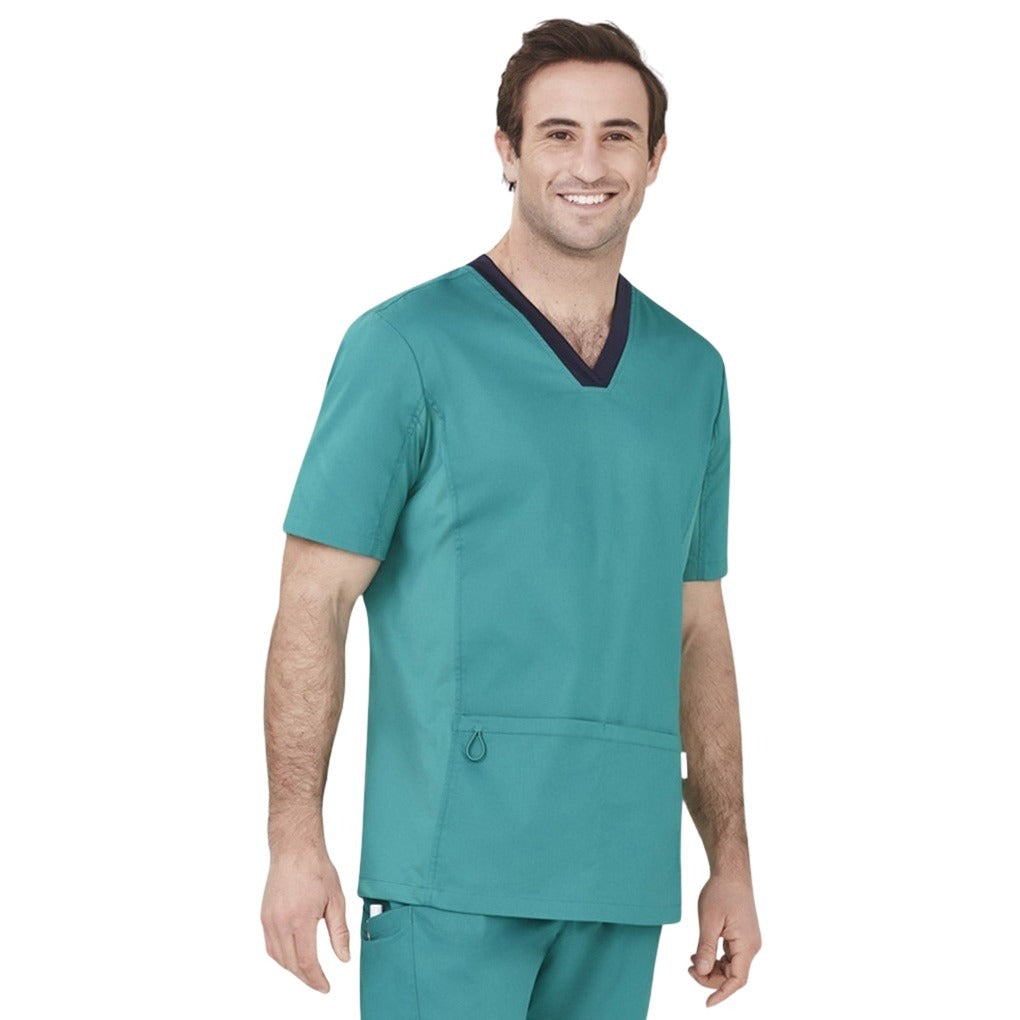 Biz Care CST043MS Mens Riley Stretch Scrub Top