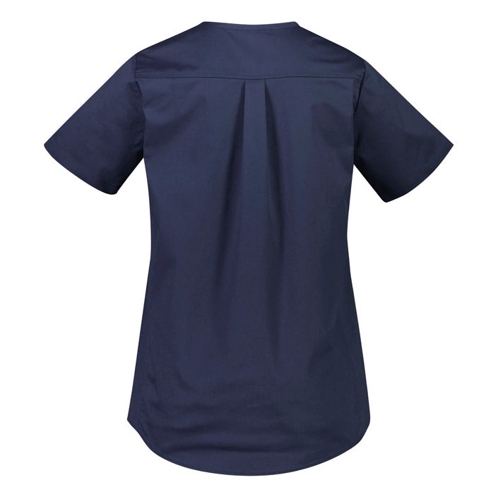 Biz Care CST243LS Rose Womens Tunic Scrub Top