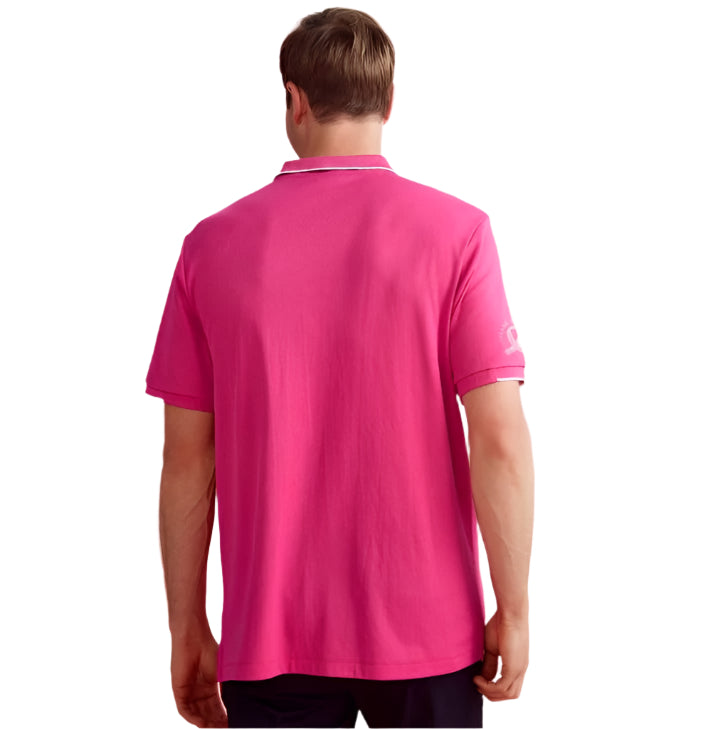 Biz Care CST313MS Mens Pink Short Sleeve Polo