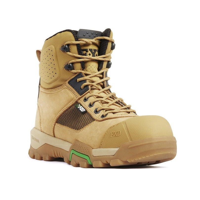 FXD WB-1 High Cut Work Safety Boots colour Wheat Mens Work Boots - Side view