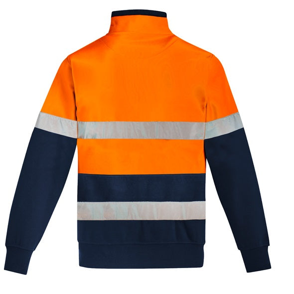 Syzmik ZT150 Mens Orange Flame HRC 2 Hoop Taped 1/4 Zip Brushed Fleece