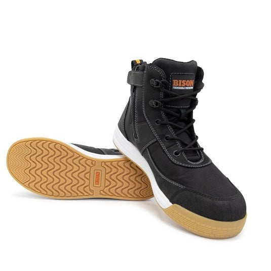 Bison DUNEBK Dune Low Cut Zip Side Safety Boots