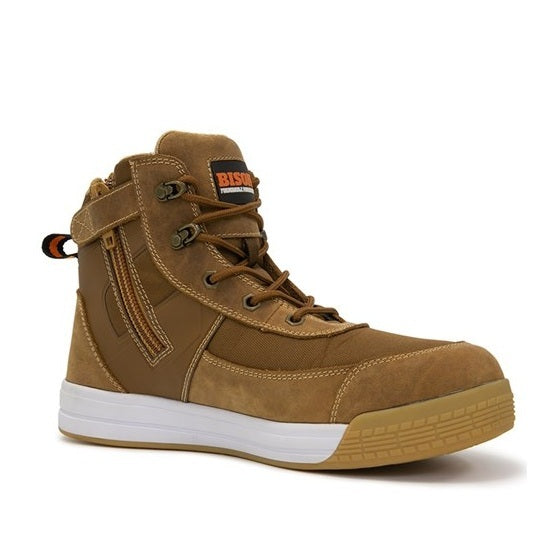 Bison DUNEBR Dune Low Cut Zip Side Safety Boots