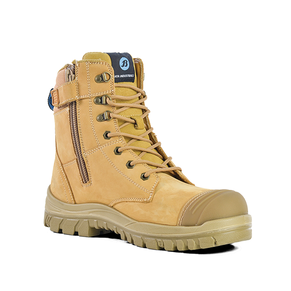 Bata 804-80851 Defender Wheat Zip Side Safety Boot