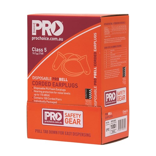 Pro Choice EPYC Probell Disposable Corded Earplugs