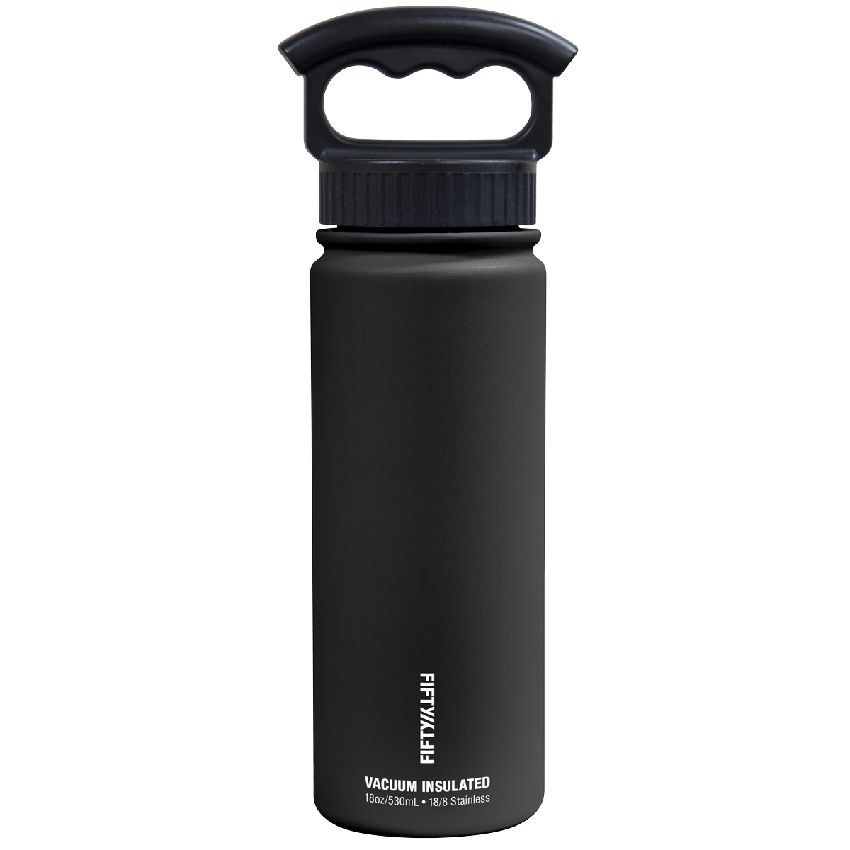 Fifty/Fifty FDW300 530ml Bottle with Black 3 Finger Holder Lid