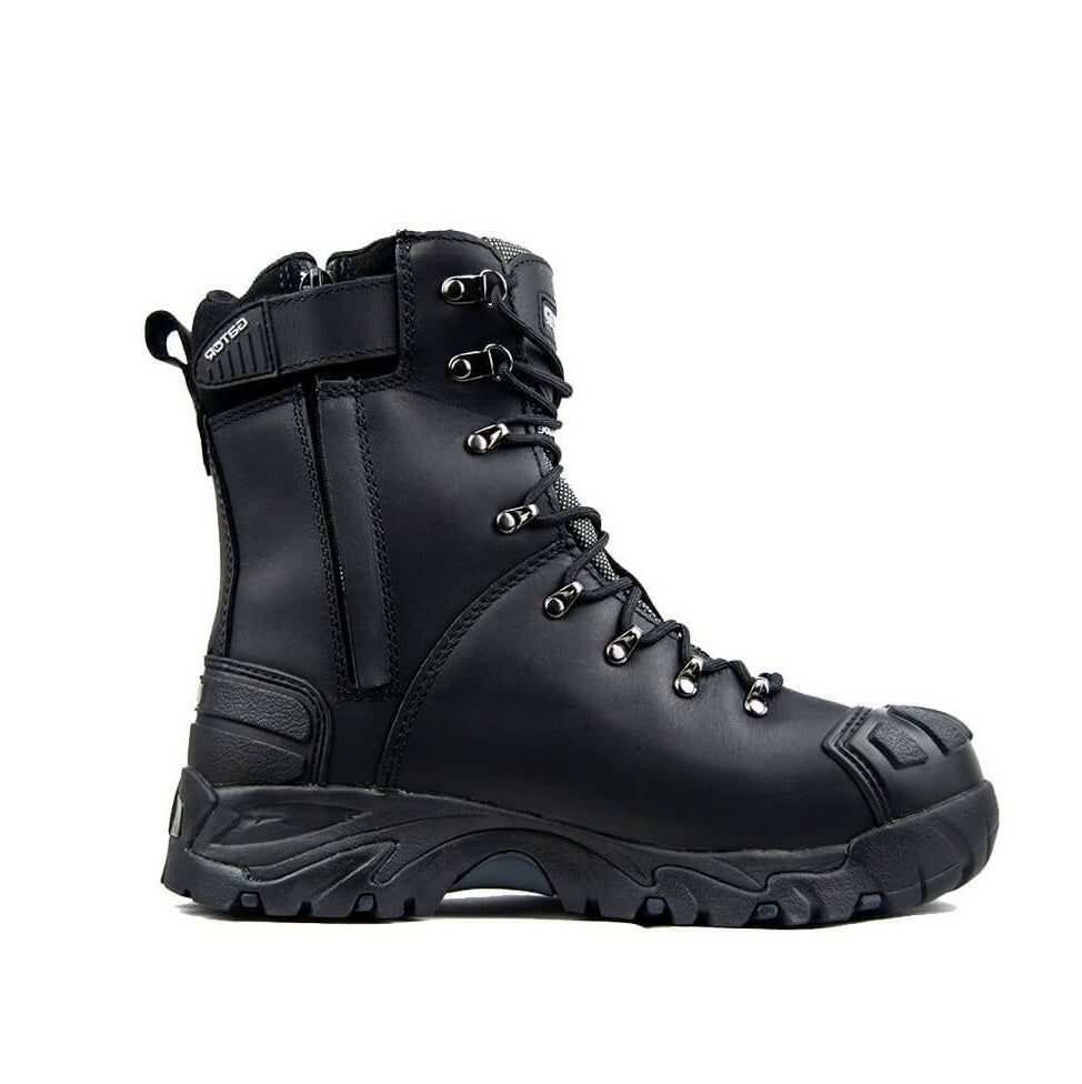 Gator GP2404 Polar Black Zip Side Freezer Safety Boot