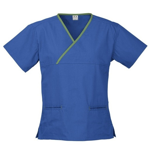 Biz Care H10722 Ladies Crossover Scrubs Top