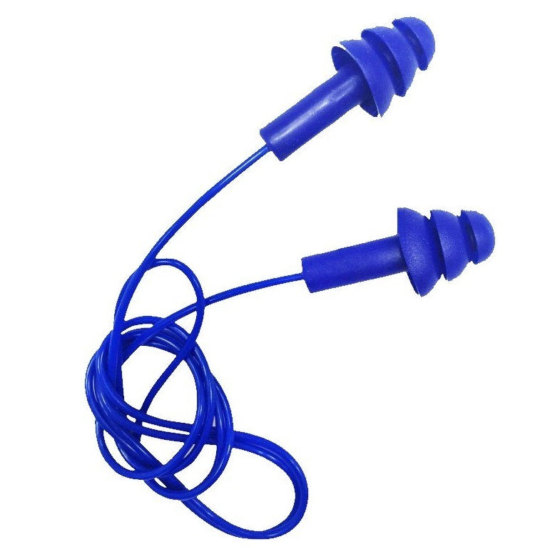 Maxisafe HEC674 Reusable & Detectable Corded Earplug 24dB Class 4 - Box of 100