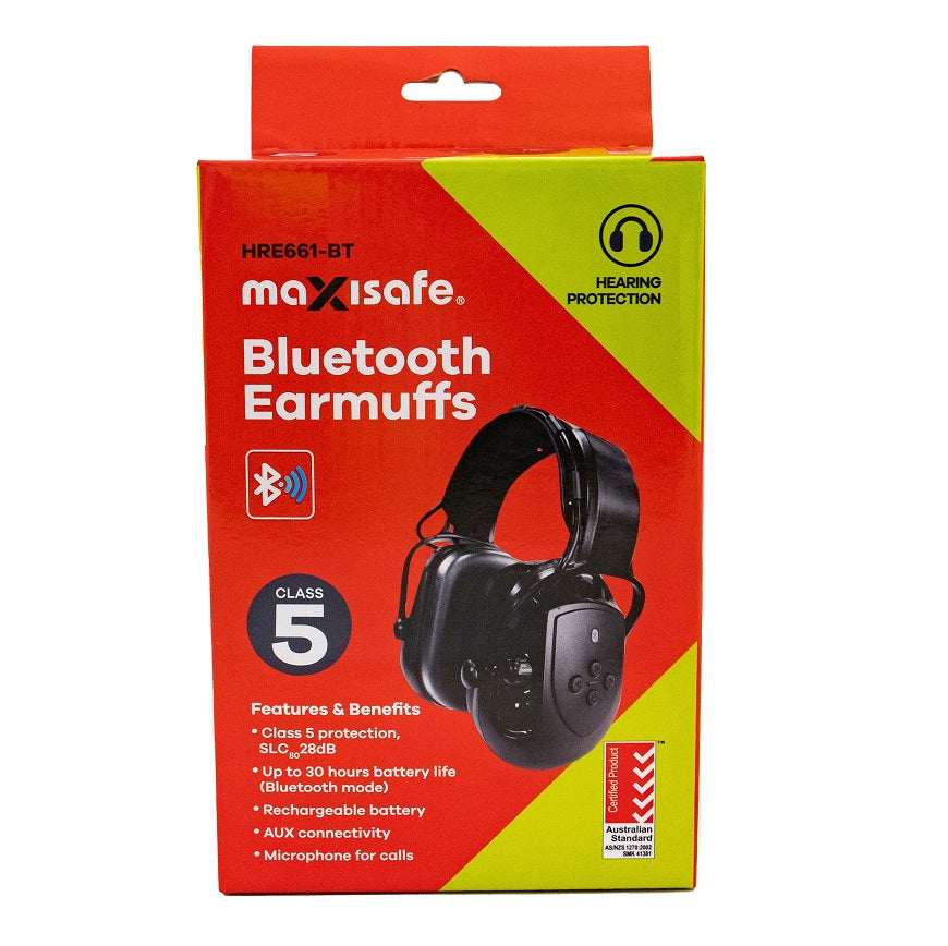Maxisafe HRE661-BT Bluetooth Earmuff 28dB - Class 5