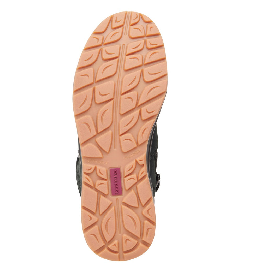 Close-up of a sandal sole with tread pattern on a white background
