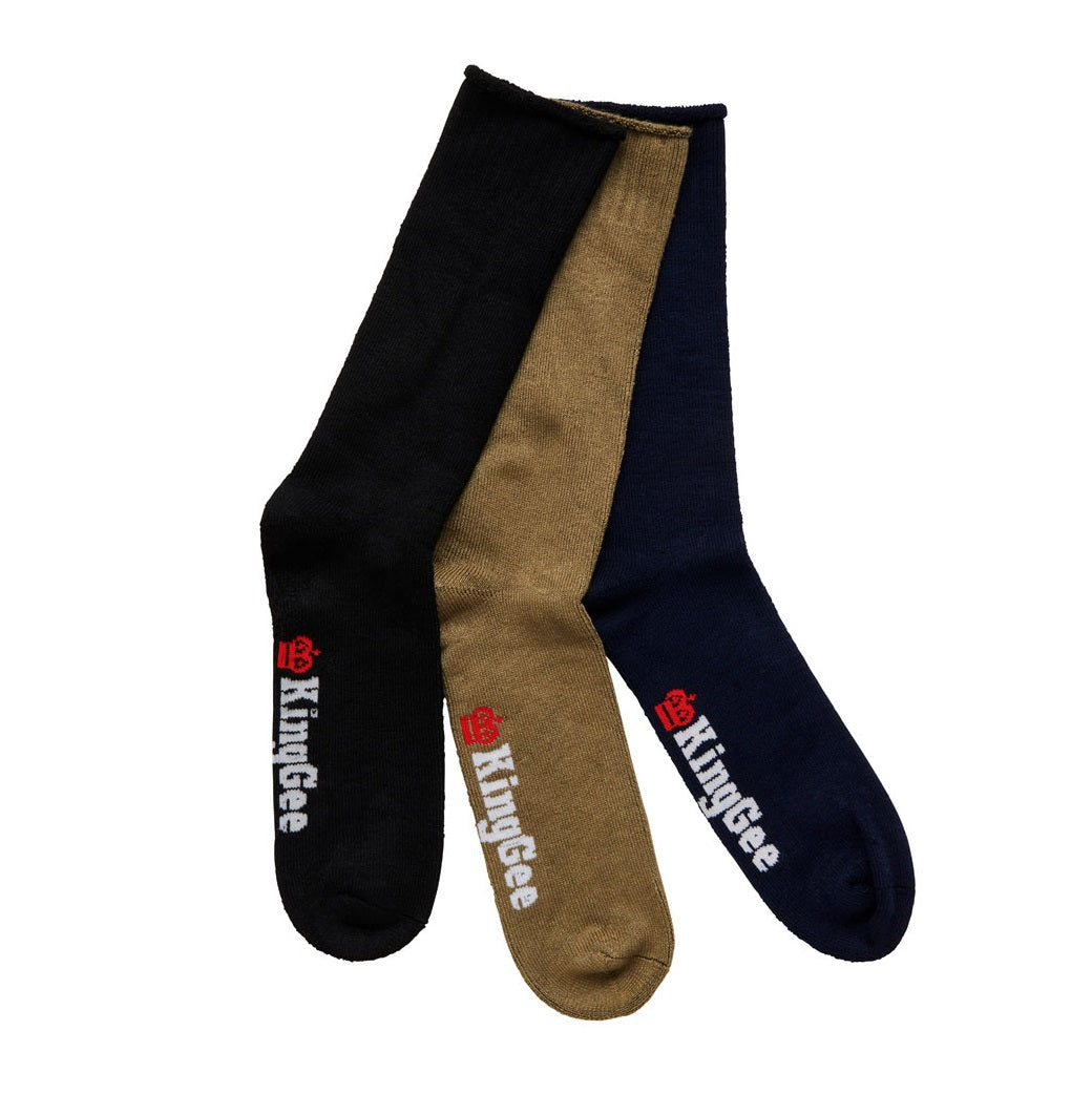 KingGee K09271 Men’s 3 Pack Bamboo Socks