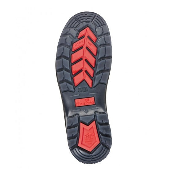 KingGee K25250 Tradie Black Gusset Elastic Sided Safety Boot