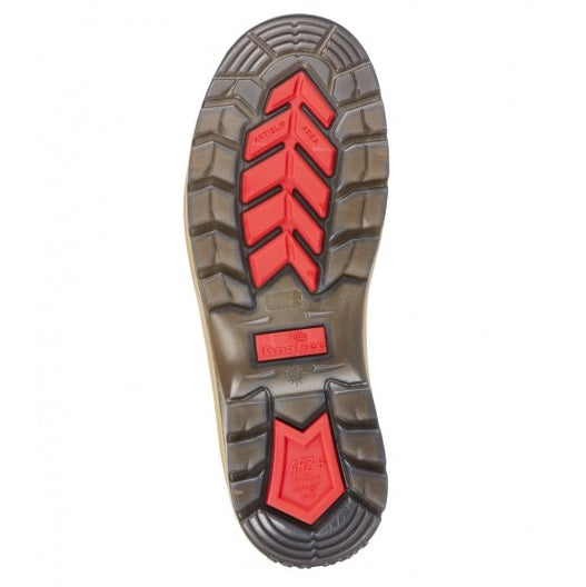 KingGee K27100 Tradie Wheat Zip Side Safety Boot
