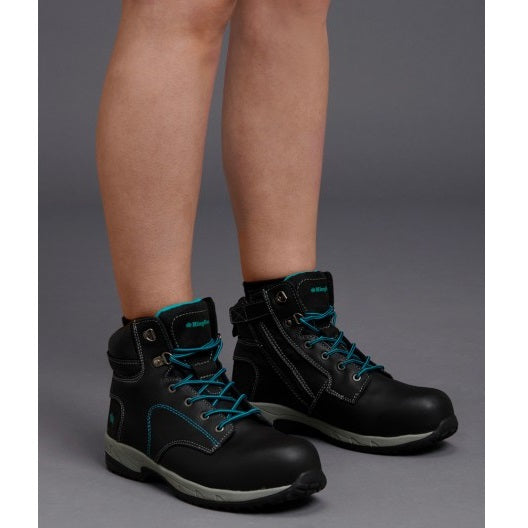 KingGee K27360 Tradie Ladies Side Zip Composite Safety Boot