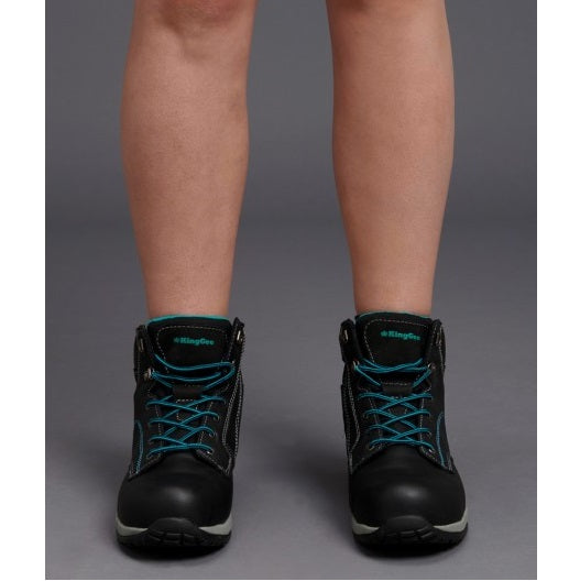 KingGee K27360 Tradie Ladies Side Zip Composite Safety Boots
