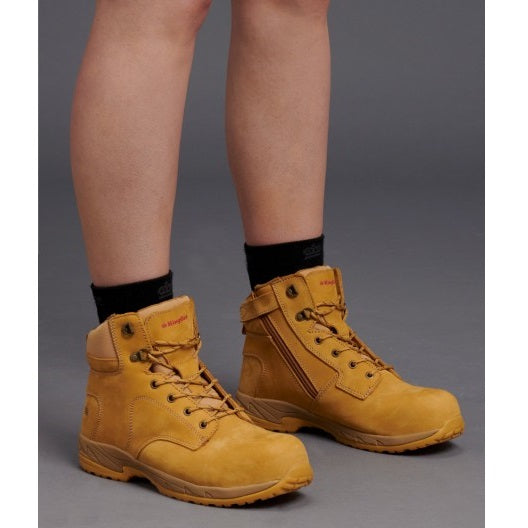 KingGee K27380 Tradie Ladies Side Zip Composite Safety Boot
