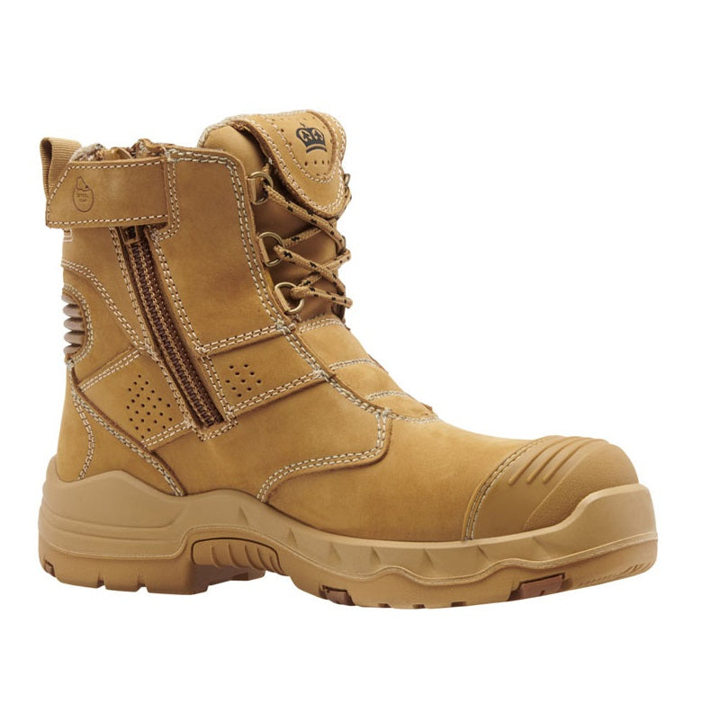 KingGee K28012 Women's Bennu Pro 6 Work Boots Wheat Colour - Scuff Cap