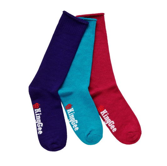 KingGee K49271 Womens 3 Pack Bamboo Socks