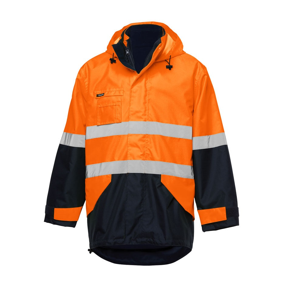 KingGee K55300 4-in-1 HiVis Waterproof Jacket