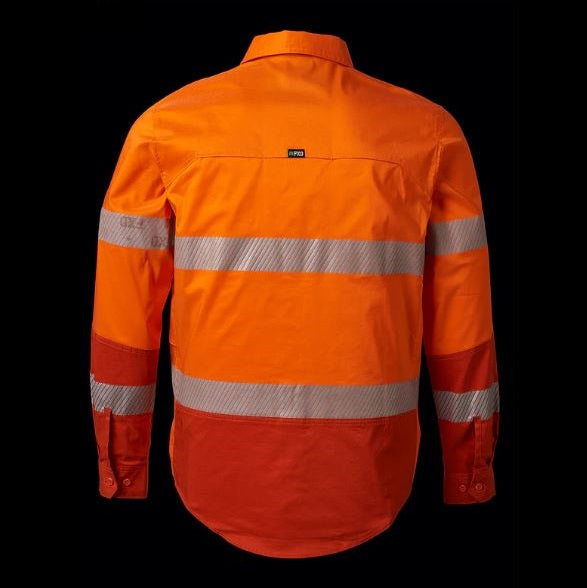 FXD LSH-2T Mens Hi Vis Taped 360 Degree Stretch Work Shirt