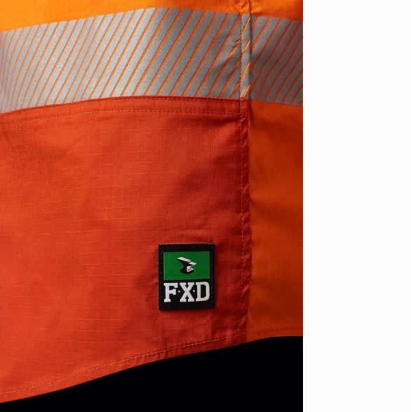 FXD LSH-2T Mens Hi Vis Taped 360 Degree Stretch Work Shirt