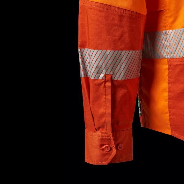 FXD LSH-2T Mens Hi Vis Taped 360 Degree Stretch Work Shirt