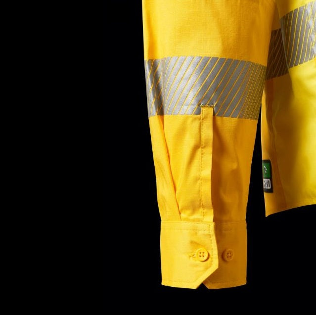 FXD LSH-2T Mens Hi Vis Taped 360 Degree Stretch Work Shirt