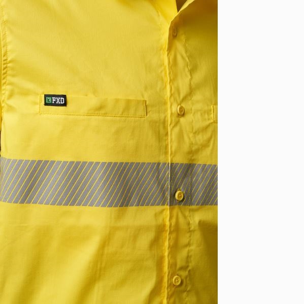 FXD LSH-2T Mens Hi Vis Taped 360 Degree Stretch Work Shirt