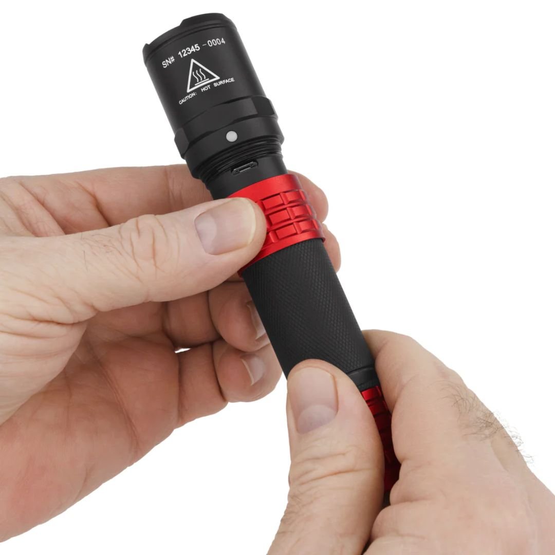 Maxisafe LUSB-558XL-R Nightstick USB Tactical Flashlight W/Holster