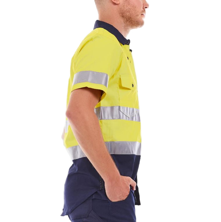 Tradie MJ1769ST Hi Vis SS Shirt Reflective Tape