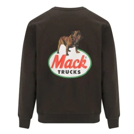 Charcoal sweatshirt Mack MKJW26035 Mens LS Poly/Cotton Crew Neck Jumper 300gsm