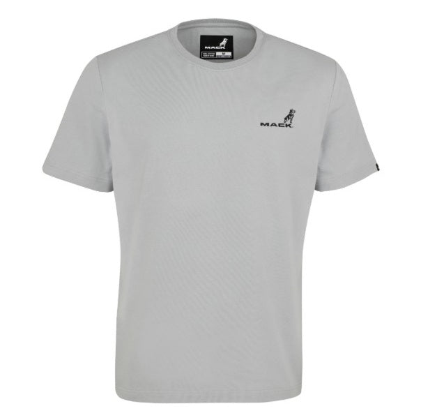 Mack MKSSTE001 Classic Cotton Crew Neck Short Sleeve T-Shirt - Light Grey - Alternative Front View