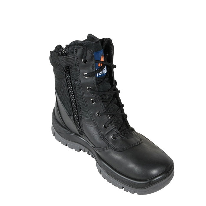 Mongrel 951020 Black Non Safety High Leg ZipSider Boot