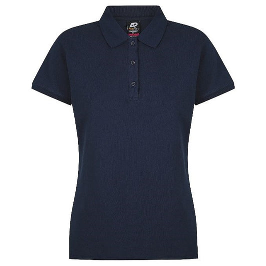 Aussie Pacific N2315 Claremont Ladies Work Polo Navy - Front view