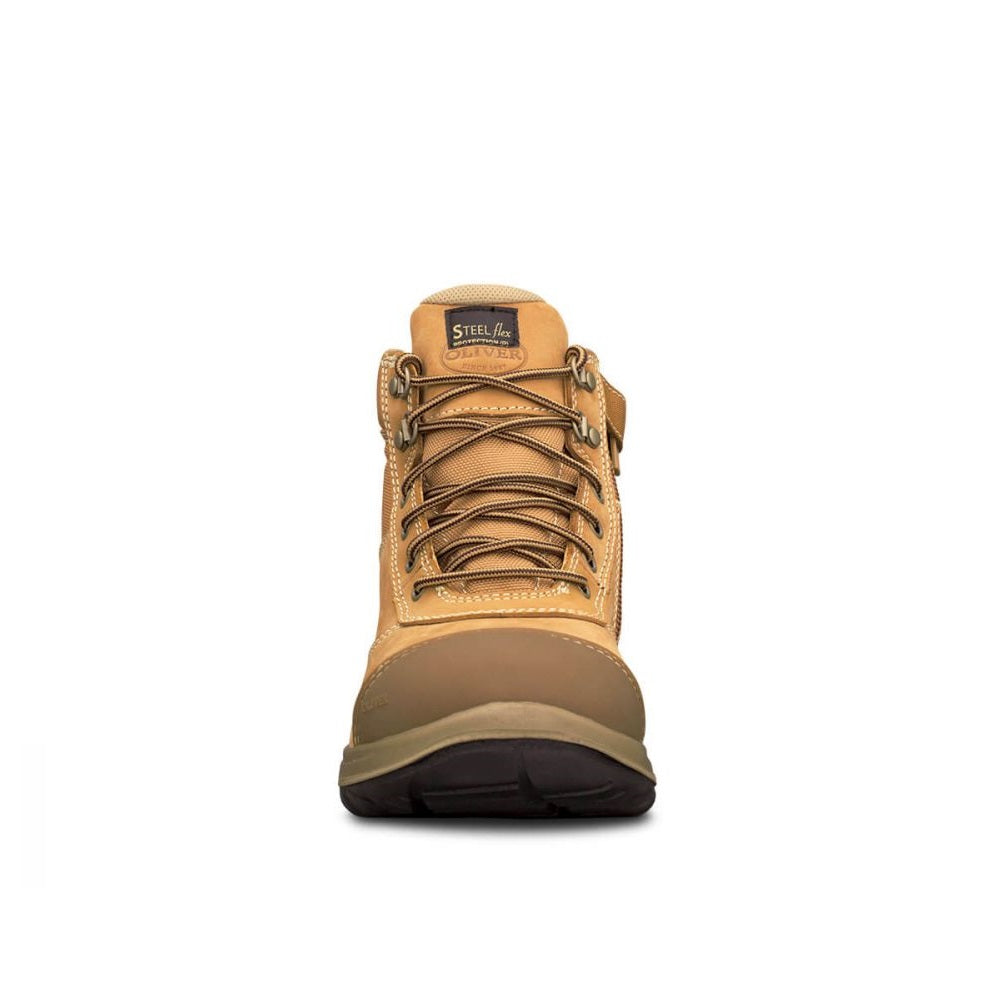 Oliver 34-662 Wheat Zip Side Ankle Safety Boot