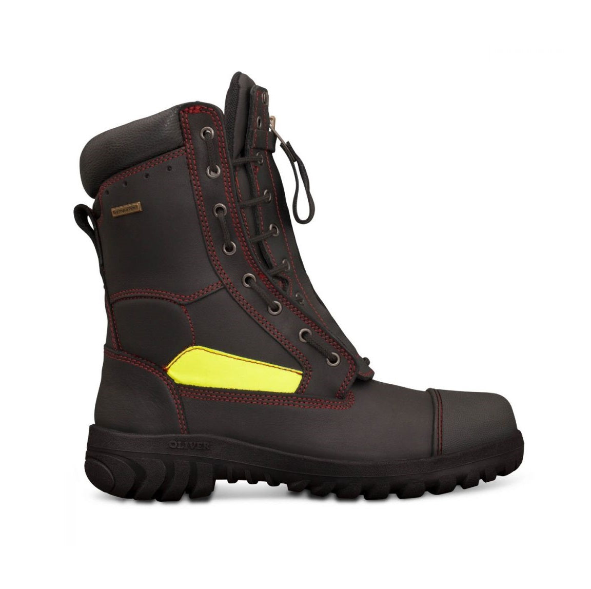Oliver 66-495 Black 230Mm Lace Up Structural Fire Fighters Composite Safety Boot