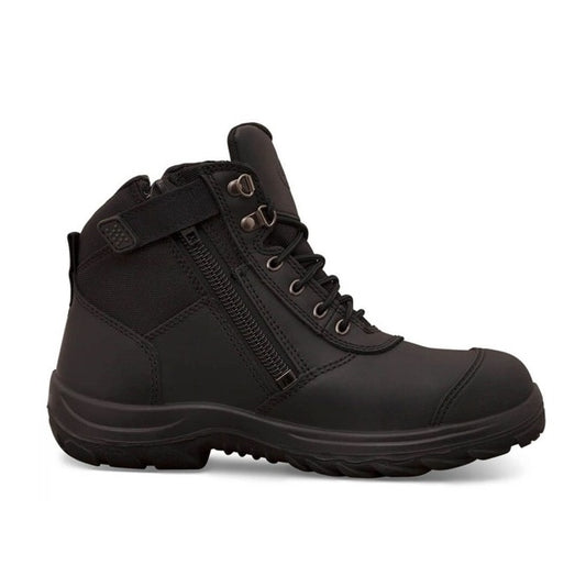 Oliver 34-660 Black Safety Boots Zip Sided
