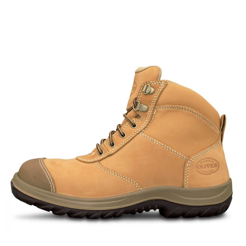 Oliver 34-662 Wheat Zip Side Ankle Safety Boots
