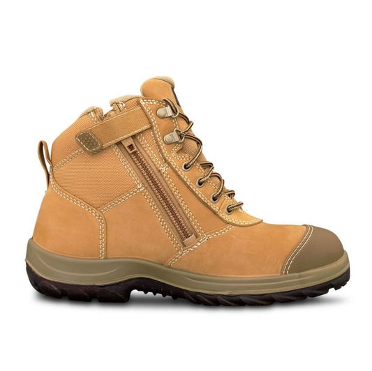 Oliver 34-662 Wheat Zip Side Ankle Safety Boot