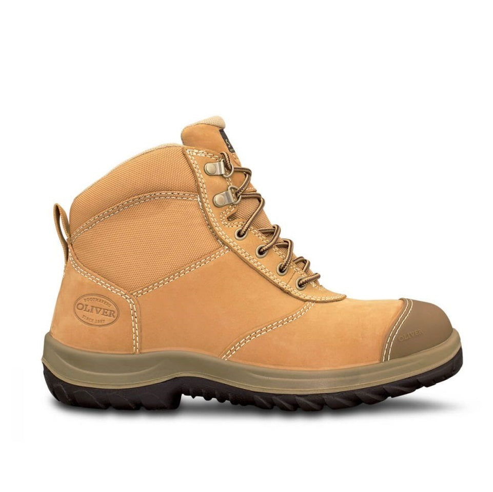 Oliver 34-662 Wheat Zip Side Ankle Safety Boot