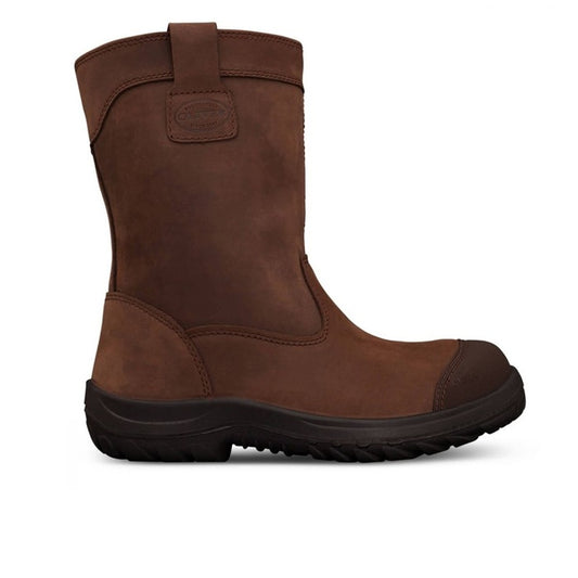 Oliver 34-692 Brown 250Mm Pull On Riggers Safety Boot