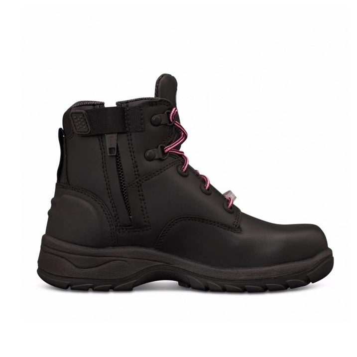 Oliver 49-445Z Ladies Black Zip Side Safety Boot