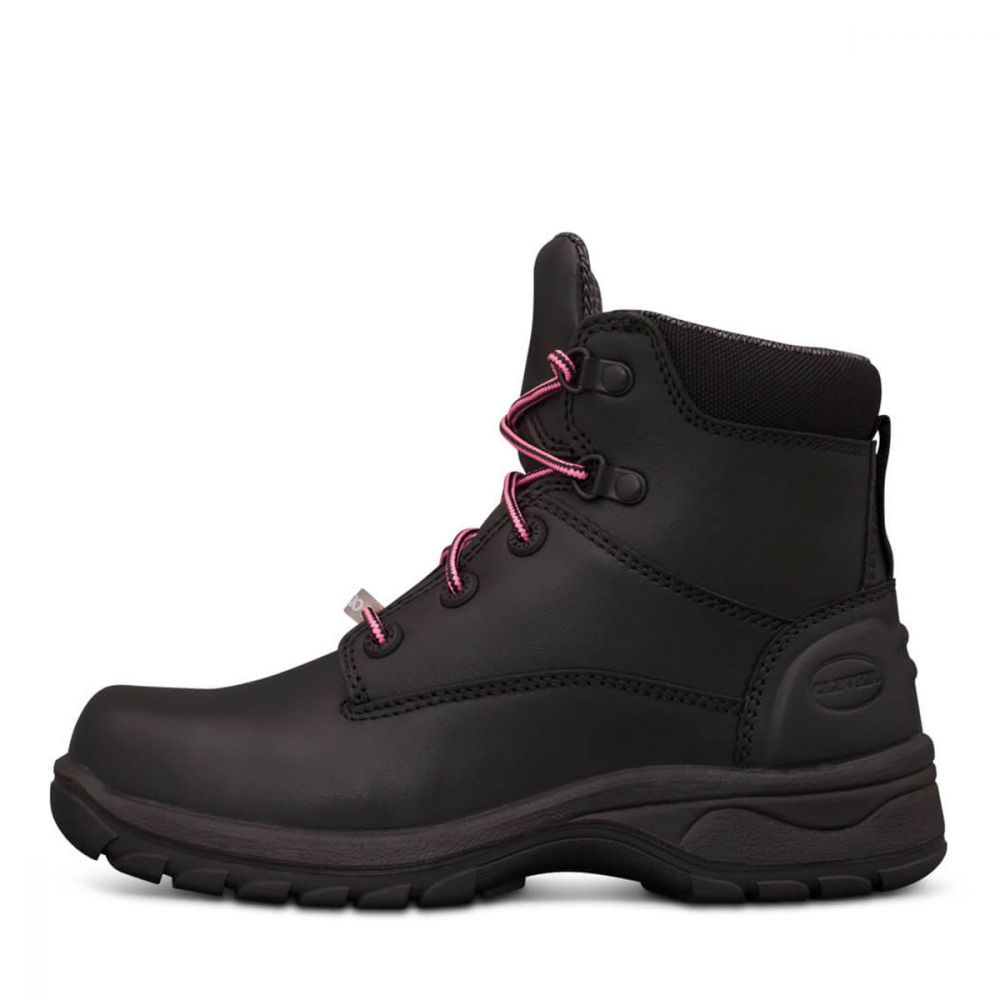 Oliver 49-445Z Ladies Black Zip Side Safety Boots
