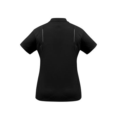 Biz Collection P244LS Ladies United Polo Black/White