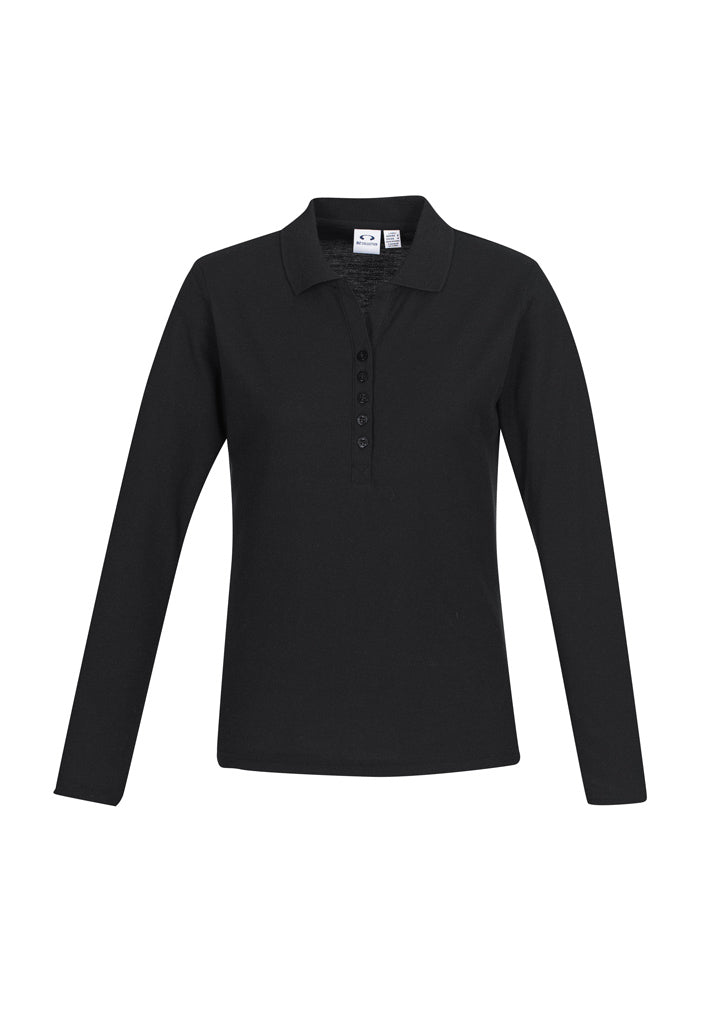 Biz Collection P400LL Crew Ladies L/S Polo
